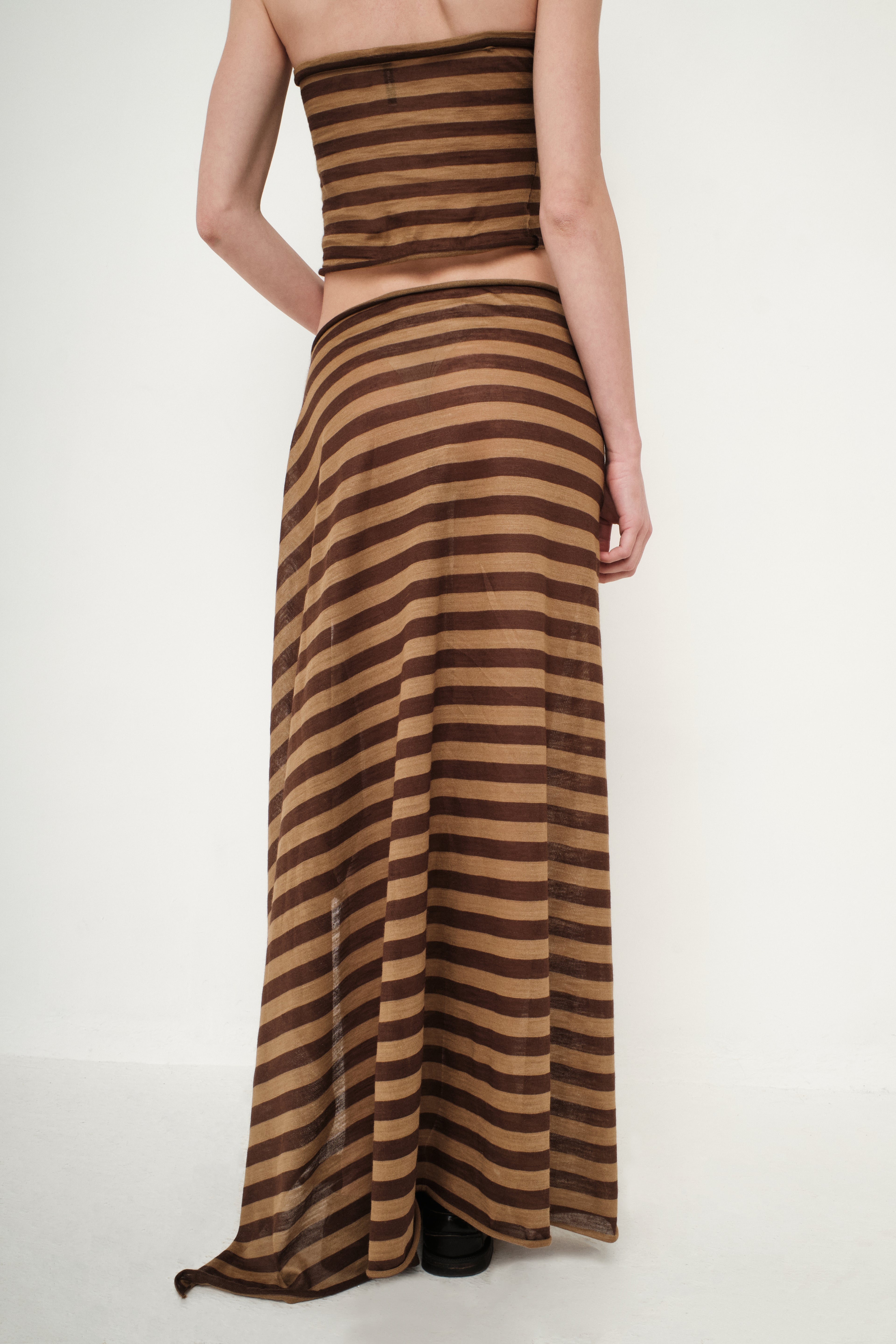 La Gonna Trapezio Stripe