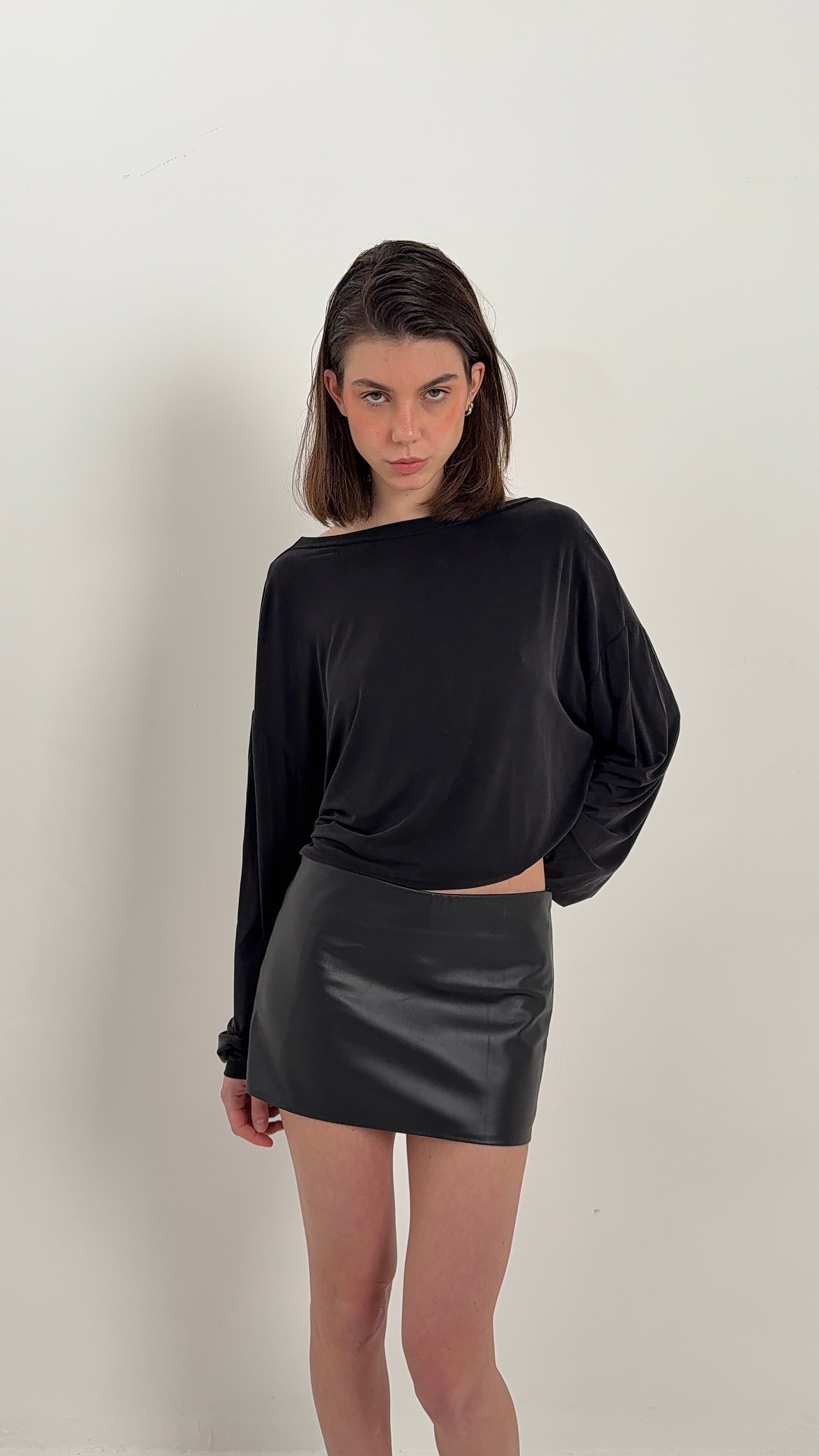 La Mini Gonna In pelle