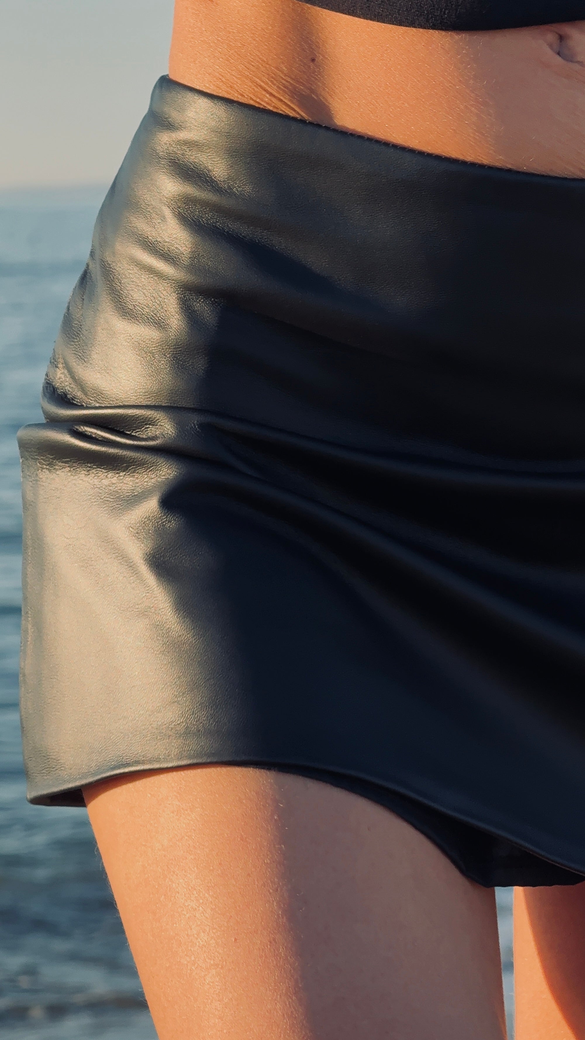 La Mini Gonna In pelle